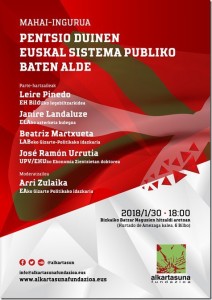 Mahai-ingurua: Pentsio duinen euskal sistema publiko baten alde @ Bizkaiko Batzar Nagusien Aretoa. Bilbo