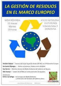 La gestión de residuos en el marco europeo @ Koldo Mitxelena Kultur Gunea | Donostia | Euskadi | Espainia