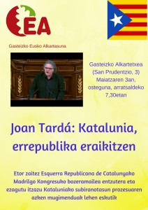 Joan Tardá. Gasteiz