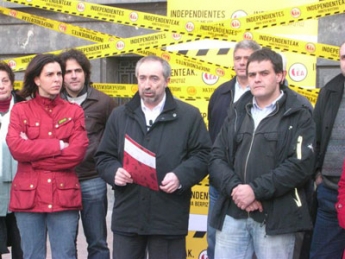 Iratxe López de Aberasturi, Rafa Larreina y Antxon Belakortu